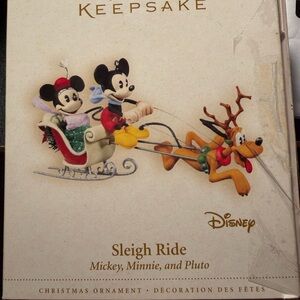 Hallmark Disney Sleigh Ride Ornament - Mickey, Minnie, and Pluto